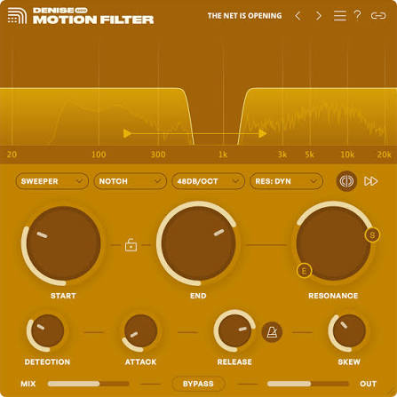 Denise Audio Motion Filter —  Defeat Static Sounds
